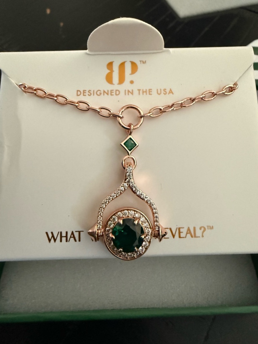 Bomb Party May 2026 birthday necklace Multi Faceted Queen NWT